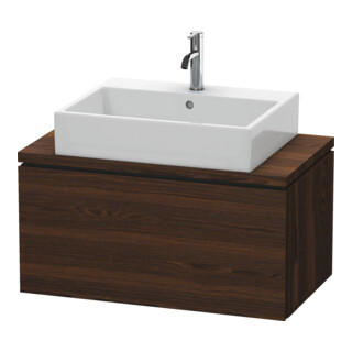 Duravit Meuble sous lavabo Compact L-Cube 82x47,7 cm, noyer, pour console, 1 tiroir