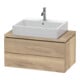 Duravit Meuble sous-lavabo Compact L-Cube 82x47,7 cm, œuf marbré, pour console, 2 tiroirs-1