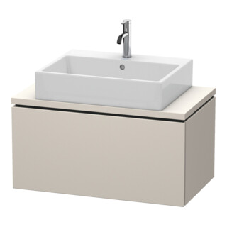 Duravit Meuble sous lavabo Compact L-Cube 82x47,7 cm, taupe, pour console, 1 tiroir