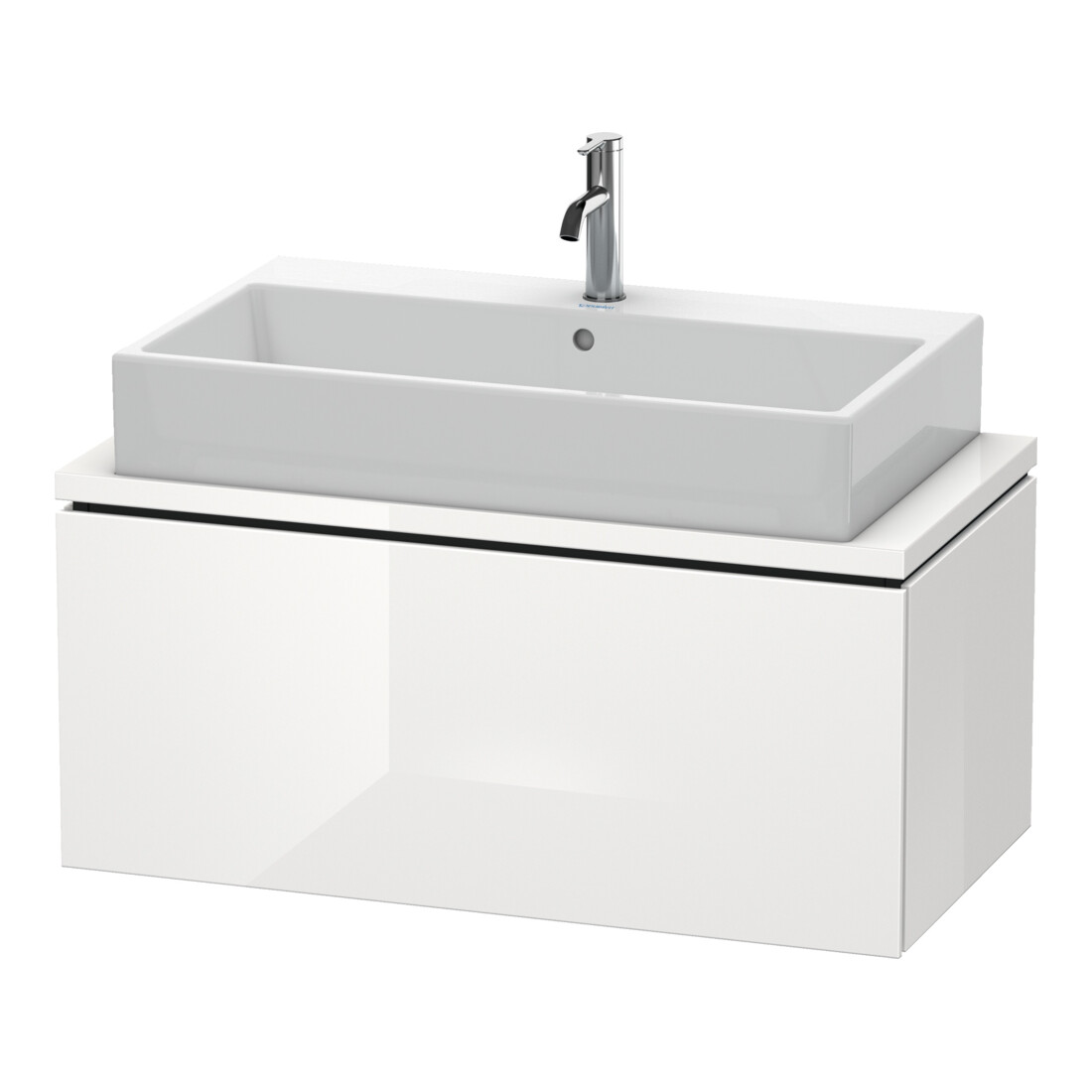 Duravit Meuble sous-lavabo Compact L-Cube 92x47,7 cm, bas. mat, avec console, 1 tiroir