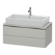 Duravit Meuble sous-lavabo Compact L-Cube 92x47,7 cm, béton gris, 2 tiroirs-1