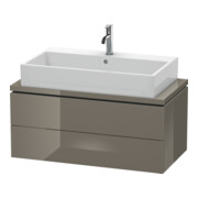 Duravit Meuble sous-lavabo Compact L-Cube 92x47,7 cm, blanc brillant, 2 tiroirs