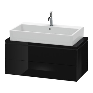 Duravit Meuble sous lavabo Compact L-Cube 92x47,7 cm, blanc brillant, 2 tiroirs