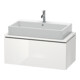 Duravit Meuble sous lavabo Compact L-Cube 92x47,7 cm, blanc hgl, avec console, 1 tiroir-1