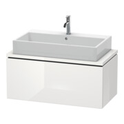 Duravit Meuble sous lavabo Compact L-Cube 92x47,7 cm, blanc hgl, avec console, 1 tiroir