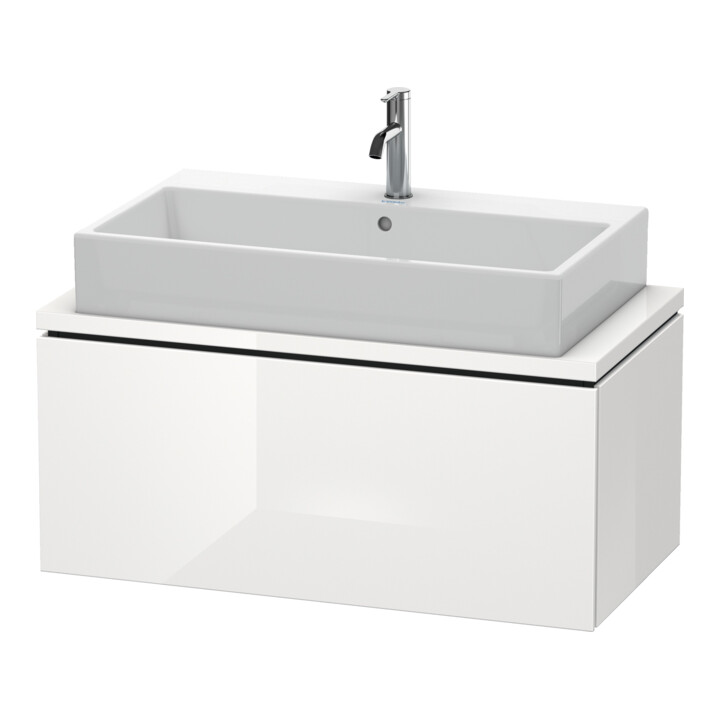 Duravit Meuble sous-lavabo Compact L-Cube 92x47,7 cm, blanc mat, avec console, 1 tiroir