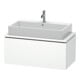 Duravit Meuble sous lavabo Compact L-Cube 92x47,7 cm, blanc mat, pour console, 1 tiroir-1