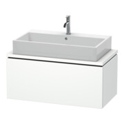 Duravit Meuble sous lavabo Compact L-Cube 92x47,7 cm, blanc mat, pour console, 1 tiroir-1