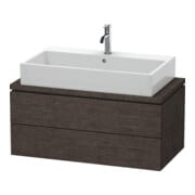 Duravit Meuble sous-lavabo Compact L-Cube 92x47,7 cm, chêne foncé, 2 tiroirs