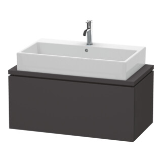 Duravit Meuble sous-lavabo Compact L-Cube 92x47,7 cm, graphite mat, f Kons, 1 tiroir