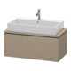 Duravit Meuble sous lavabo Compact L-Cube 92x47,7 cm, lin, pour console, 1 tiroir-1