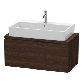 Duravit Meuble sous lavabo Compact L-Cube 92x47,7 cm, noyer, pour console, 1 tiroir
