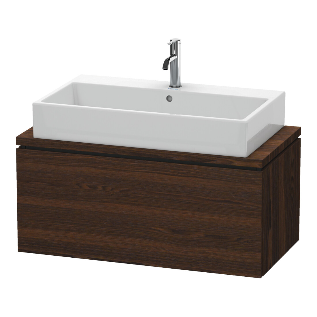 Duravit Meuble sous lavabo Compact L-Cube 92x47,7 cm, noyer, pour console, 1 tiroir
