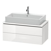 Duravit Meuble sous lavabo Compact L-Cube 92x47,7 cm, taupe mat, 2 tiroirs-4