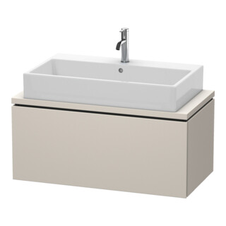 Duravit Meuble sous-lavabo Compact L-Cube 92x47,7 cm, taupe mat, avec console, 1 tiroir