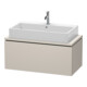 Duravit Meuble sous-lavabo Compact L-Cube 92x47,7 cm, taupe mat, avec console, 1 tiroir-1