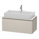 Duravit Meuble sous-lavabo Compact L-Cube 92x47,7 cm, taupe, pour console, 1 tiroir-1