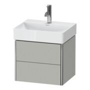 Duravit Meuble sous-lavabo Compact XSquare 48,4x39 cm, béton gris, 2 tiroirs, suspendu-1