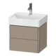 Duravit Meuble sous-lavabo Compact XSquare 48,4x39 cm, blanc mat, 2 tiroirs, suspendu-1
