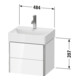 Duravit Meuble sous-lavabo Compact XSquare 48,4x39 cm, blanc mat, 2 tiroirs, suspendu