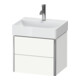 Duravit Meuble sous lavabo Compact XSquare 48,4x39 cm, blanc satin, 2 tiroirs, suspendu-1