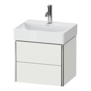 Duravit Meuble sous lavabo Compact XSquare 48,4x39 cm, No w s-mat, 2 tiroirs, suspendu