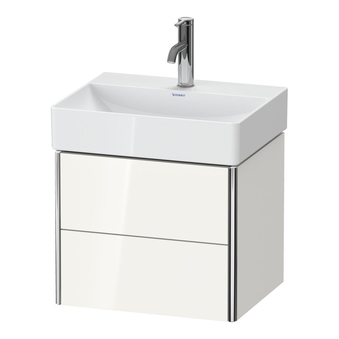 Duravit Meuble sous lavabo Compact XSquare 48,4x39 cm, No w s-mat, 2 tiroirs, suspendu