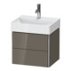 Duravit Meuble sous-lavabo Compact XSquare 48,4x39cm, blanc brillant, 2 tiroirs, suspendu-1