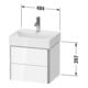 Duravit Meuble sous-lavabo Compact XSquare 48,4x39cm, blanc brillant, 2 tiroirs, suspendu-4