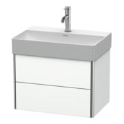 Duravit Meuble sous-lavabo Compact XSquare 58,4x39 cm, blanc mat, 2 tiroirs, suspendu-2