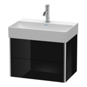 Duravit Meuble sous lavabo Compact XSquare 58,4x39cm, blanc brillant, 2 tiroirs, suspendu-2