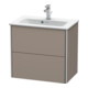 Duravit Meuble sous lavabo Compact XSquare 61x38,8 cm, bas, 2 tiroirs, suspendu-2