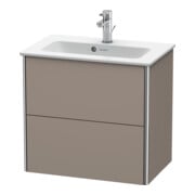 Duravit Meuble sous lavabo Compact XSquare 61x38,8 cm, bas, 2 tiroirs, suspendu-2