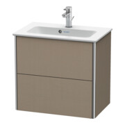 Duravit Meuble sous lavabo Compact XSquare 61x38,8 cm, blanc, 2 tiroirs, suspendu-2