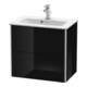Duravit Meuble sous-lavabo Compact XSquare 61x38,8 cm, blanc brillant, 2 tiroirs, suspendu
