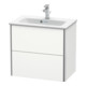 Duravit Meuble sous-lavabo Compact XSquare 61x38,8 cm, blanc mat, 2 tiroirs, suspendu-2