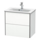 Duravit Meuble sous-lavabo Compact XSquare 61x38,8 cm, blanc mat, 2 tiroirs, suspendu-1