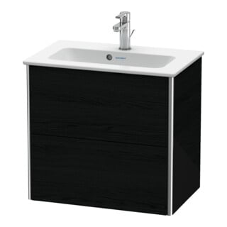Duravit Meuble sous-lavabo Compact XSquare 61x38,8 cm, blanc œuf, 2 tiroirs, suspendu