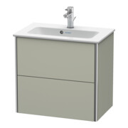 Duravit Meuble sous-lavabo Compact XSquare 61x38,8 cm, Tau mat, 2 tiroirs, suspendu-2