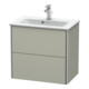 Duravit Meuble sous-lavabo Compact XSquare 61x38,8 cm, Tau mat, 2 tiroirs, suspendu-4