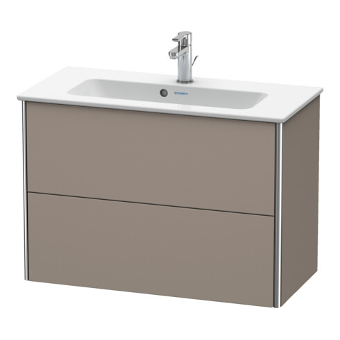 Duravit Meuble sous-lavabo Compact XSquare 81x38,8 cm, bas, 2 tiroirs, suspendu