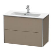 Duravit Meuble sous lavabo Compact XSquare 81x38,8 cm, blanc mat, 2 tiroirs, suspendu-2