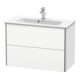 Duravit Meuble sous-lavabo Compact XSquare 81x38,8 cm, blanc mat, 2 tiroirs, suspendu-2