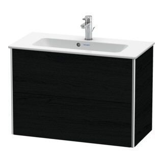 Duravit Meuble sous-lavabo Compact XSquare 81x38,8 cm, blanc œuf, 2 tiroirs, suspendu