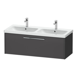 Duravit Meuble sous lavabo D-Code 118,4x40x46 cm, 1 porte, graph ma, Gr. chr