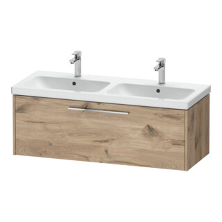 Duravit Meuble sous lavabo D-Code 118,4x40x46 cm, 1 porte, marbre œuf, gris clair