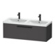Duravit Meuble sous-lavabo D-Code 118,4x40x46 cm, 1 tiroir, graph ma, Gr. sw-1