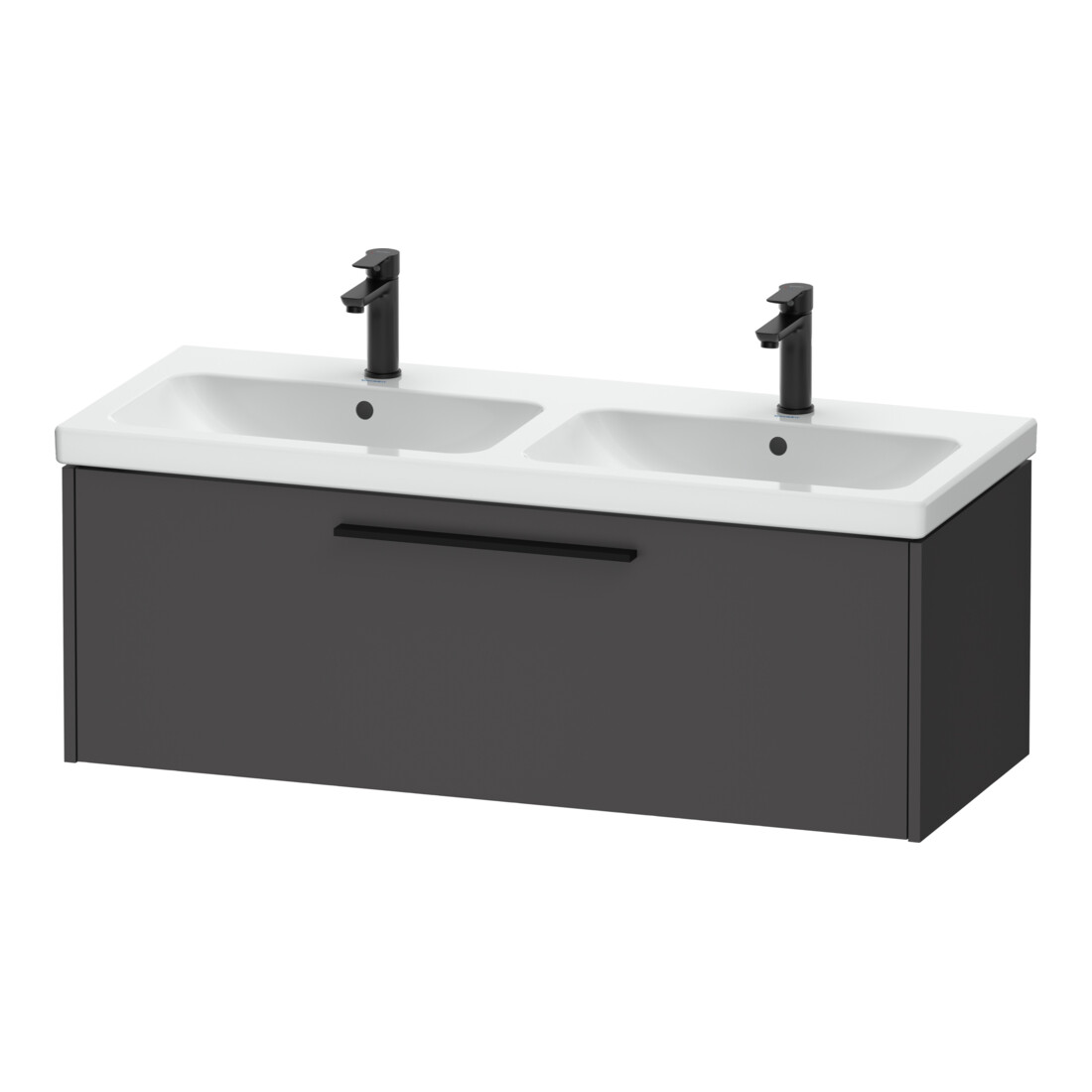 Duravit Meuble sous-lavabo D-Code 118,4x40x46 cm, 1 tiroir, graph ma, Gr. sw