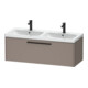 Duravit Meuble sous-lavabo D-Code 118,4x40x46 cm, 1 tiroir, mat, gris anthracite-1