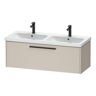 Duravit Meuble sous-lavabo D-Code 118,4x40x46 cm, 1 tiroir, Taupe mat, taille S